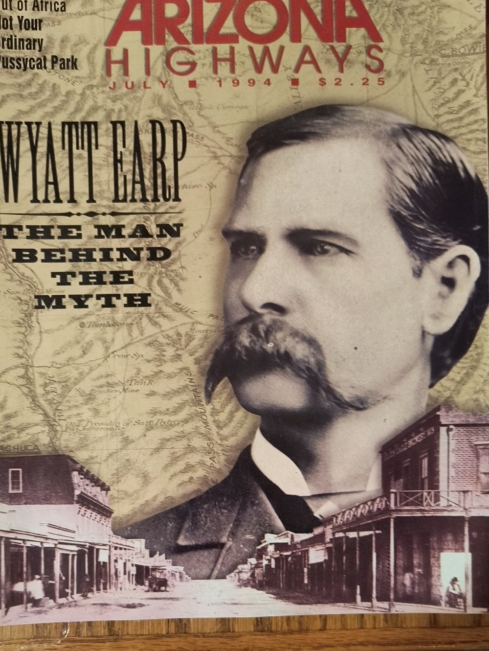 Arizona Highways July 1994 - Featuring Wyatt Earp Cover
